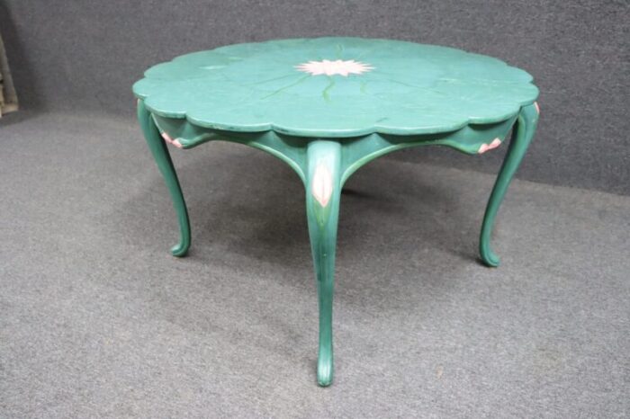 art nouveau water lily coffee table 0270