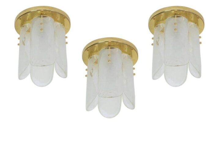 austrian brass murano glass light fixture from kalmar 1970 13