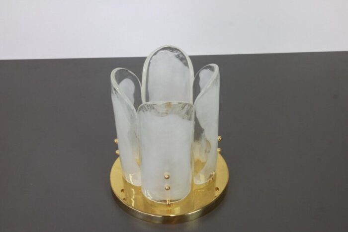 austrian brass murano glass light fixture from kalmar 1970 2 1