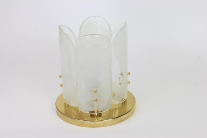 austrian brass murano glass light fixture from kalmar 1970 3 1