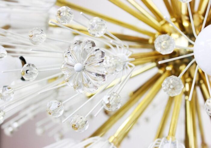 austrian starburst brass chandelier by emil stejnar for rupert nikoll 1960s 3