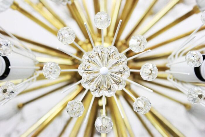 austrian starburst brass chandelier by emil stejnar for rupert nikoll 1960s 6 1