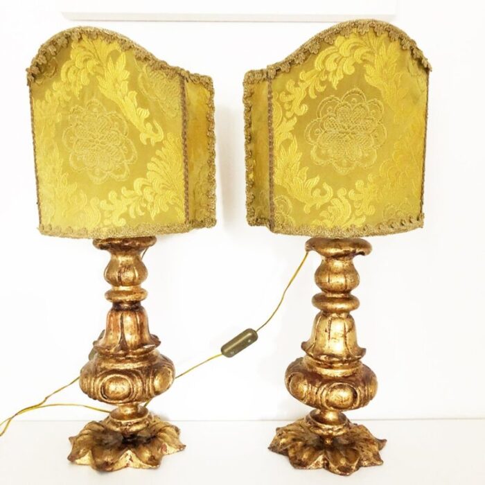 baroque table lamps 1900s set of 2 3