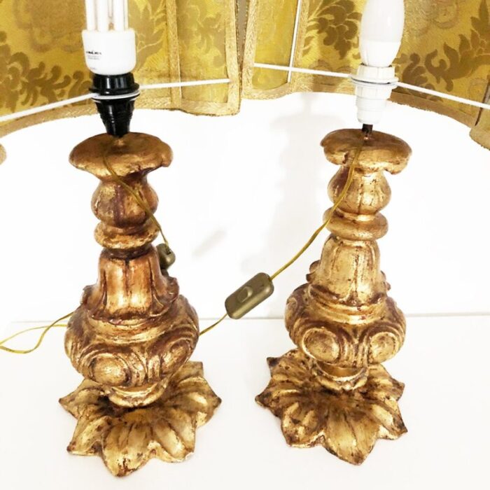 baroque table lamps 1900s set of 2 4