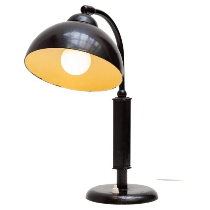 bauhaus black desk lamp by christian dell for kaiser 1933 2