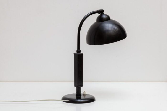 bauhaus black desk lamp by christian dell for kaiser 1933 5