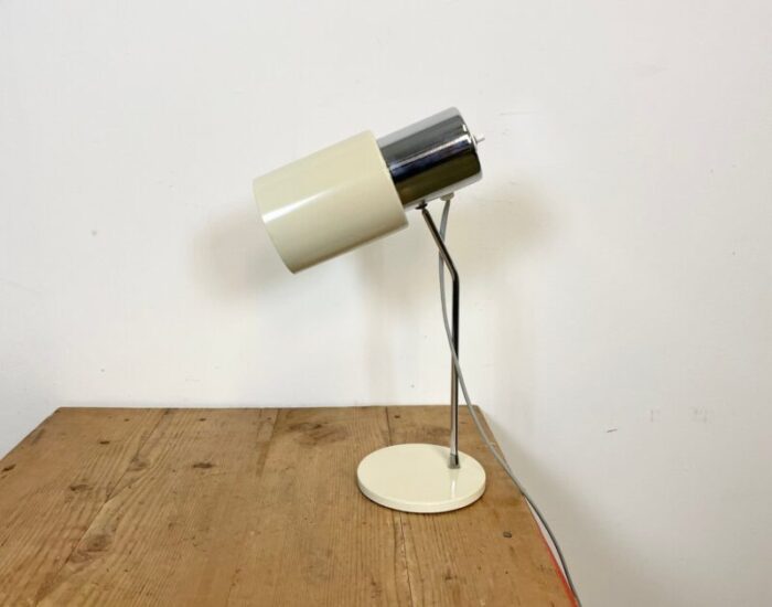 beige table lamp by josef hurka for napako 1970s 1