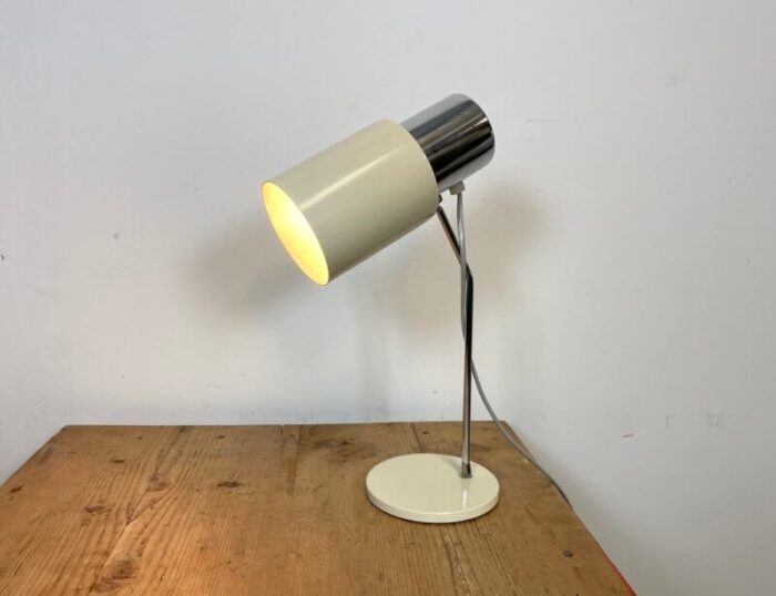 beige table lamp by josef hurka for napako 1970s 12