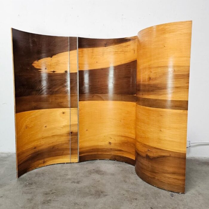 bent plywood room divider by susan woods 8358