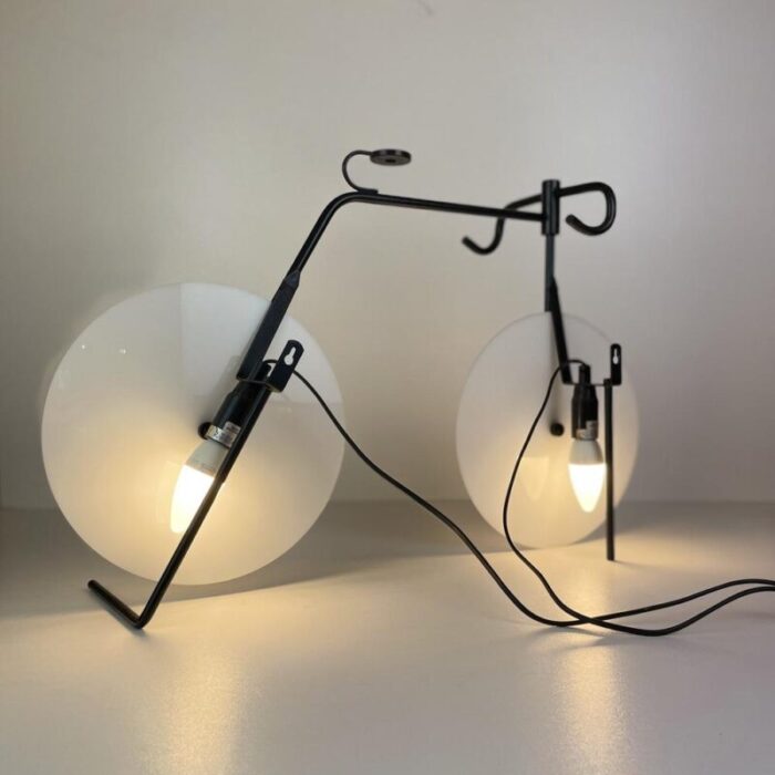 bicycle table lamp by bag turgi 1980 9022