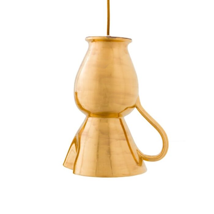 big gold brocca pendant lamp by marco rocco 1