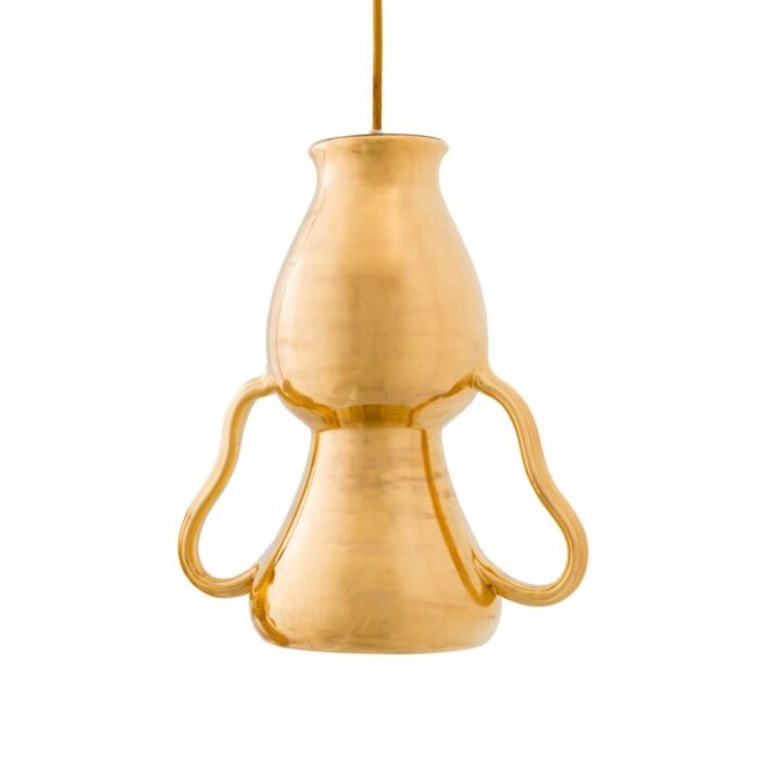 big gold ciarla pendant lamp by marco rocco 1