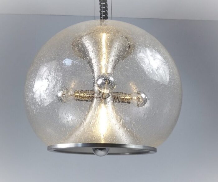 big mid century globe ceiling lamp from doria leuchten 8