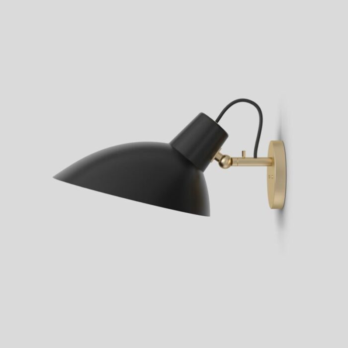 black and brass vv cinquanta wall lamp by vittoriano vigano for astep 2