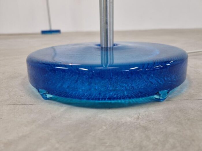 blue glass floor lamps by carl fagerlund for orrefors set of 2 1960s 6