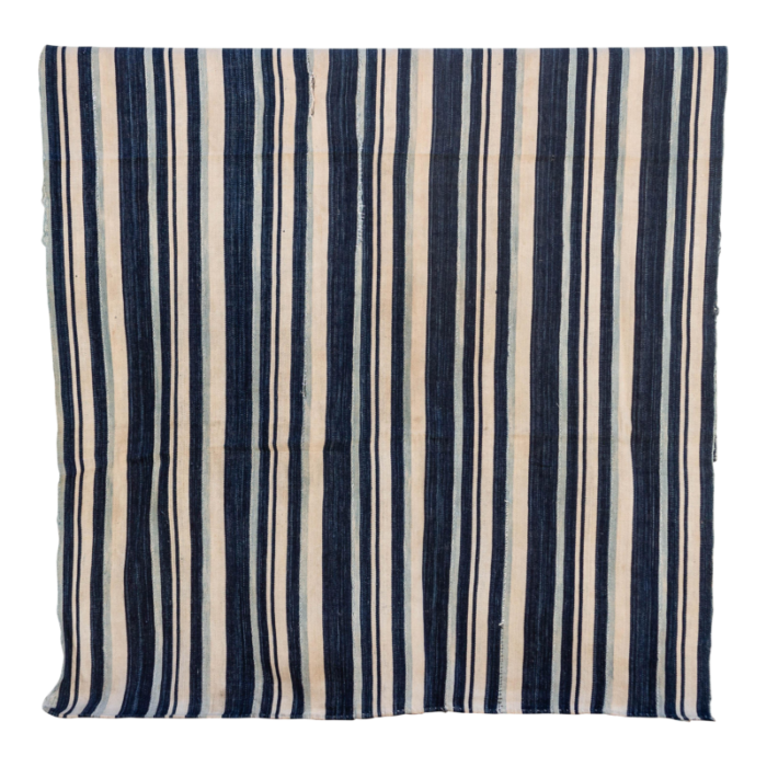 blue stripe african mud cloth 1186