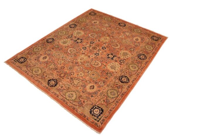 bohemien ziegler rust brown hand knotted wool rug 84 x 911 3582