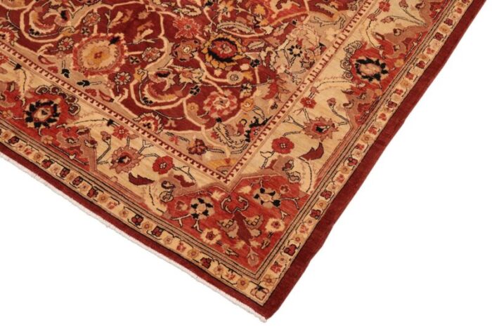 boho chic ziegler red beige hand knotted wool rug 81 x 96 6351