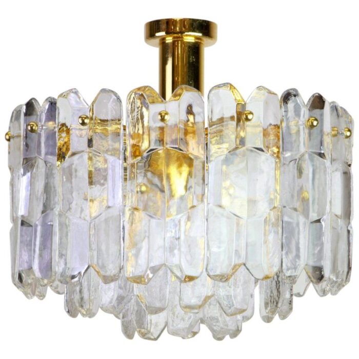 brass and murano glass light fixture palazzo from kalmar austria 1970s 1