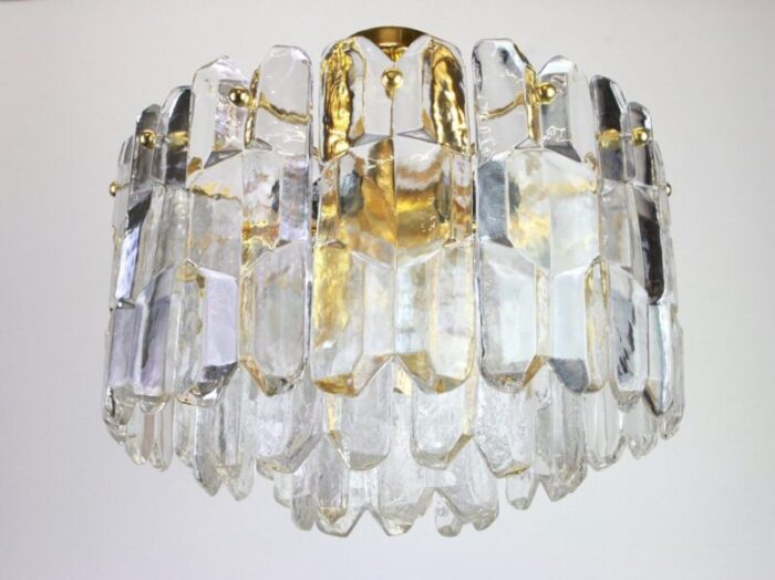 brass and murano glass light fixture palazzo from kalmar austria 1970s 2