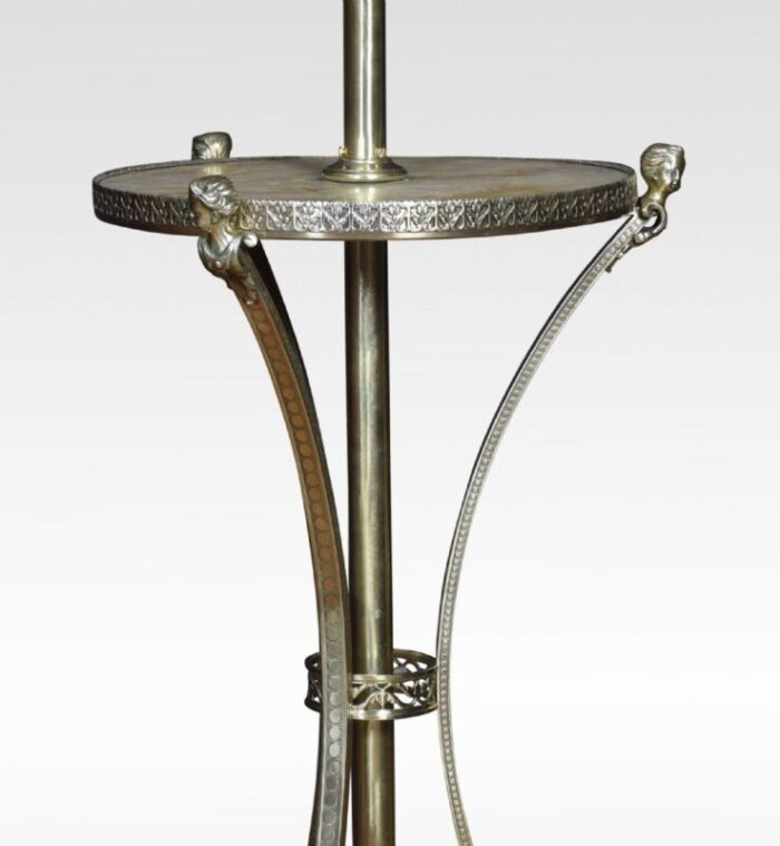 brass and onyx adjustable standard lamp 3