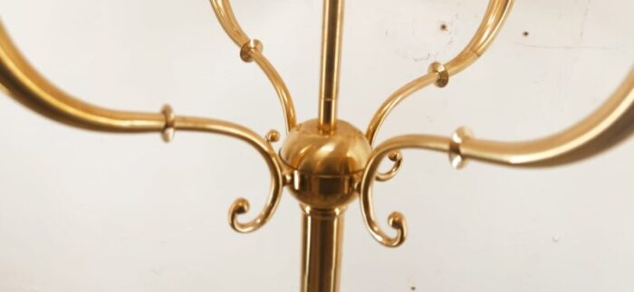 brass floor lamp with 4 lights lampshade 12