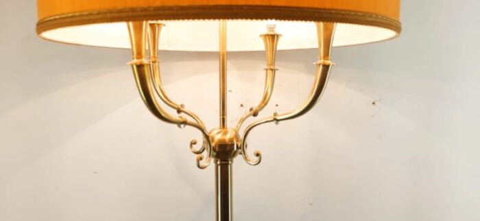 brass floor lamp with 4 lights lampshade 5