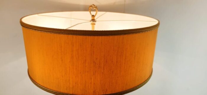 brass floor lamp with 4 lights lampshade 6