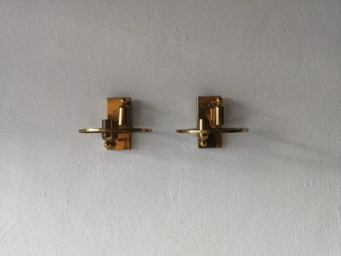 brass sconces 1950s set of 2 10