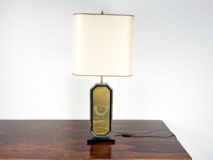 brass table lamp by george mathias 1