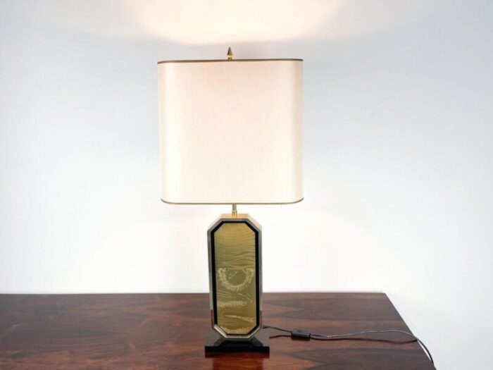 brass table lamp by george mathias 6