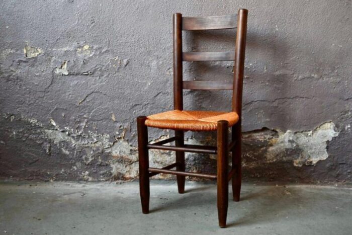 brutalist french side chair 1960s 3210