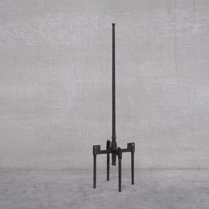 brutalist mid century iron floor and table lamp set of 4 4