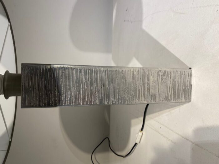 brutalist silvered table lamp 3