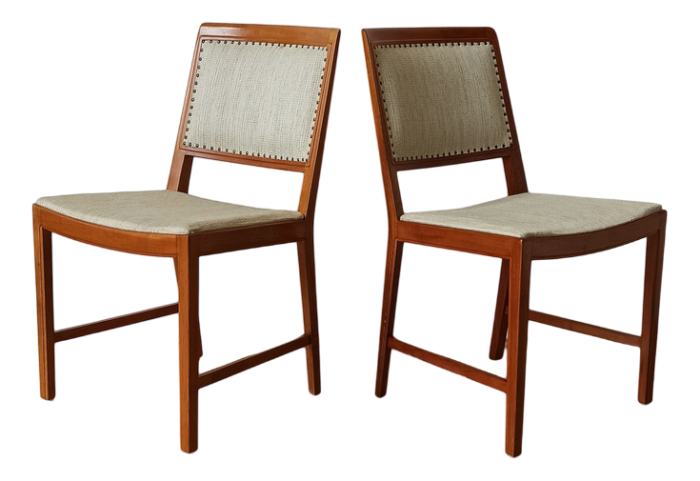 chairs in teak by bertil fridhagen for bodafors 1970s set of 2 1656