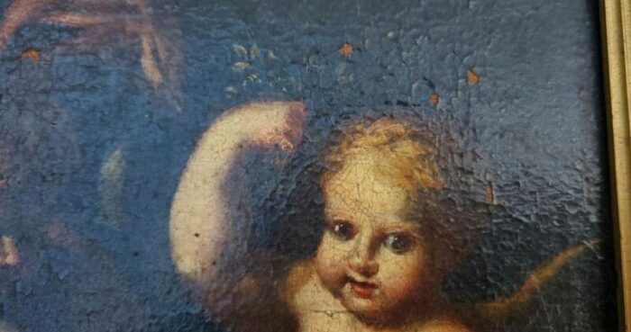 cherubs allegory in autumn 1700s oil on canvas framed 8150