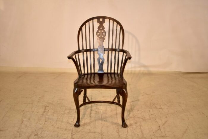 circa 1900 english double bow windsor chair 0370