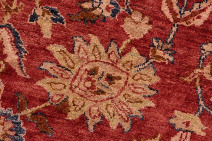 classic ziegler red blue hand knotted wool rug 84 x 911 6108