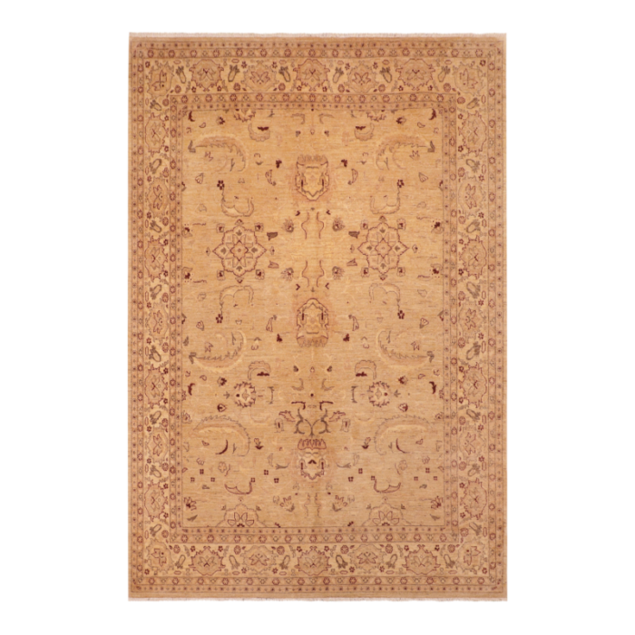 classic ziegler tan beige hand knotted wool rug 80 x 100 1534