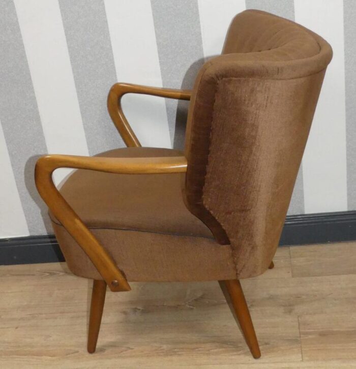 cocktail chair with brown armrests 1950s 2861