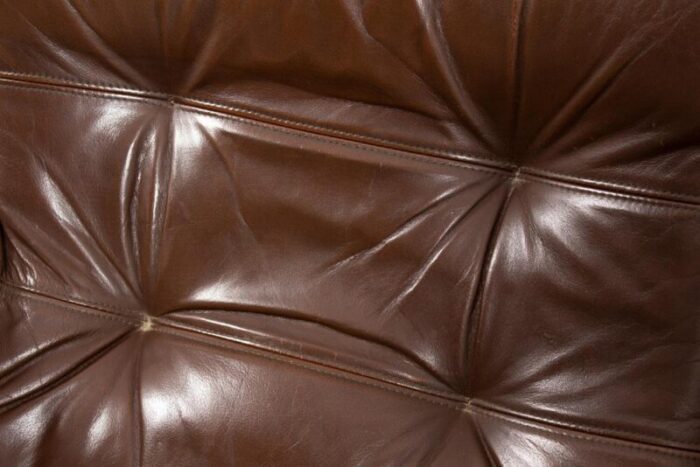 coja leather loveaseat sofa 1960s 3476