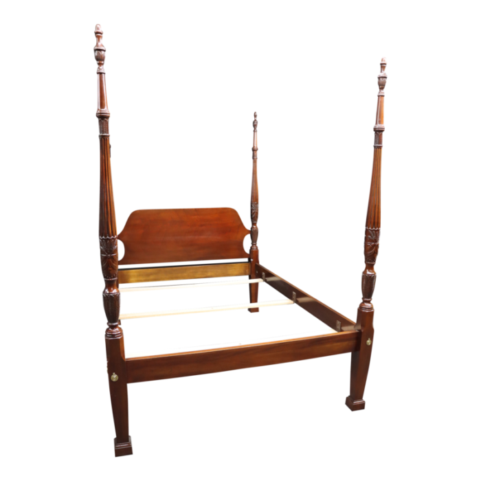 councill rice carved mahogany poster bed 4454