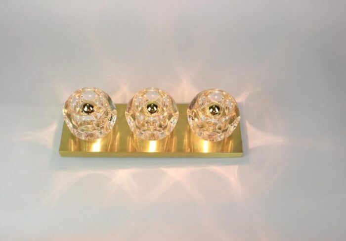 crystal glass wall sconces by gaetano sciolari for peill putzler set of 2 10