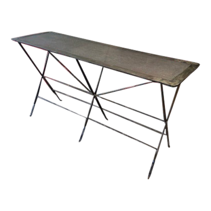 custom steel french style console 9418