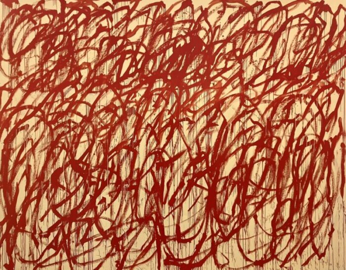 cy twombly bacchus original london exhibition poster 4836