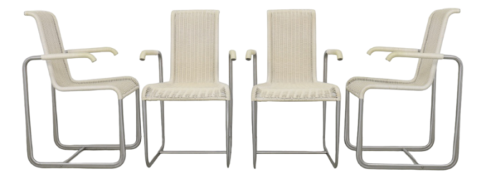 d25 dining chairs by axel bruchhauser for tecta 1980s set of 4 0212