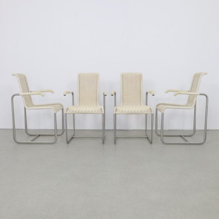 d25 dining chairs by axel bruchhauser for tecta 1980s set of 4 1704