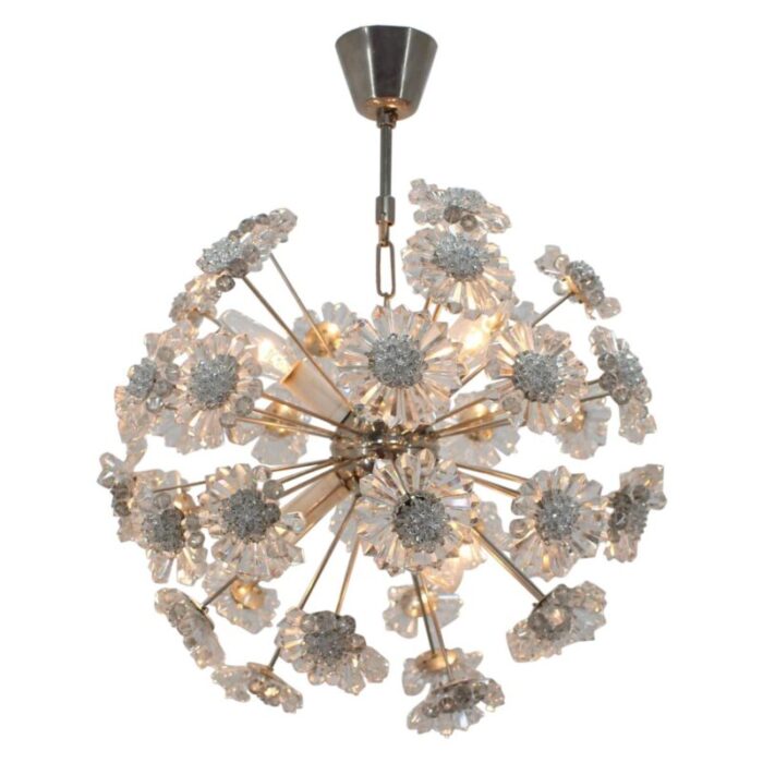 dandelion chandelier from preciosa 1970s 1