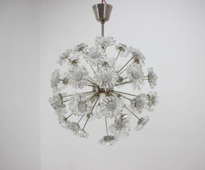 dandelion chandelier from preciosa 1970s 4