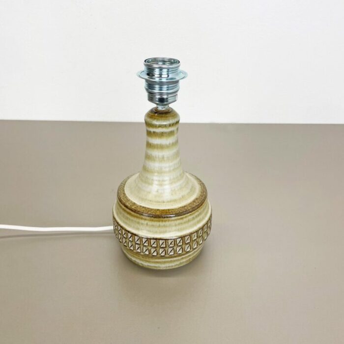 danish ceramic studio pottery table light base by joseph simon for soholm 1970s 4